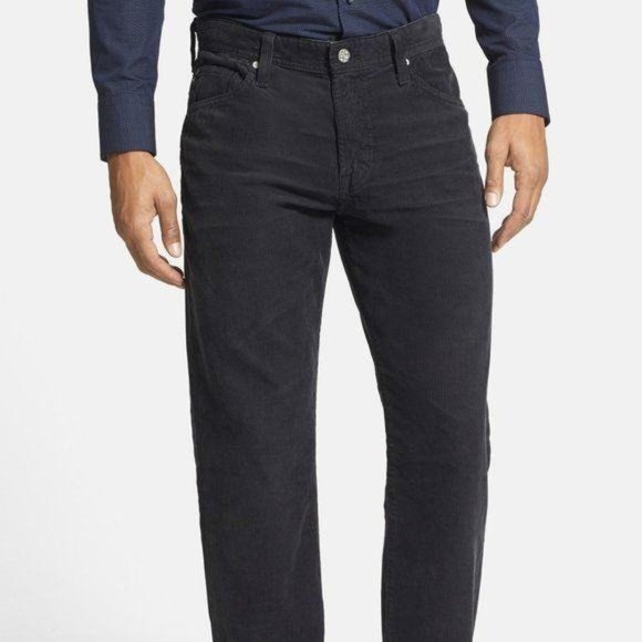 AG The Graduate Tailored Leg Charcoal Corduroy-755